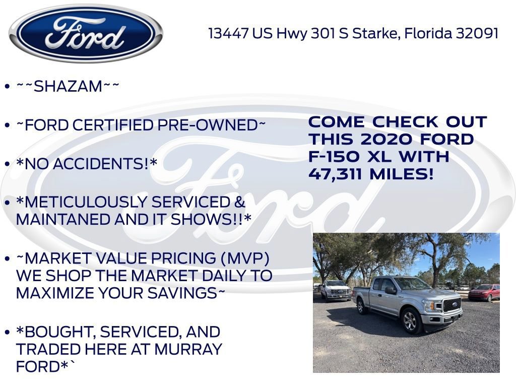 Certified 2020 Ford F150 XL w/ Equipment Group 101A Mid image 8