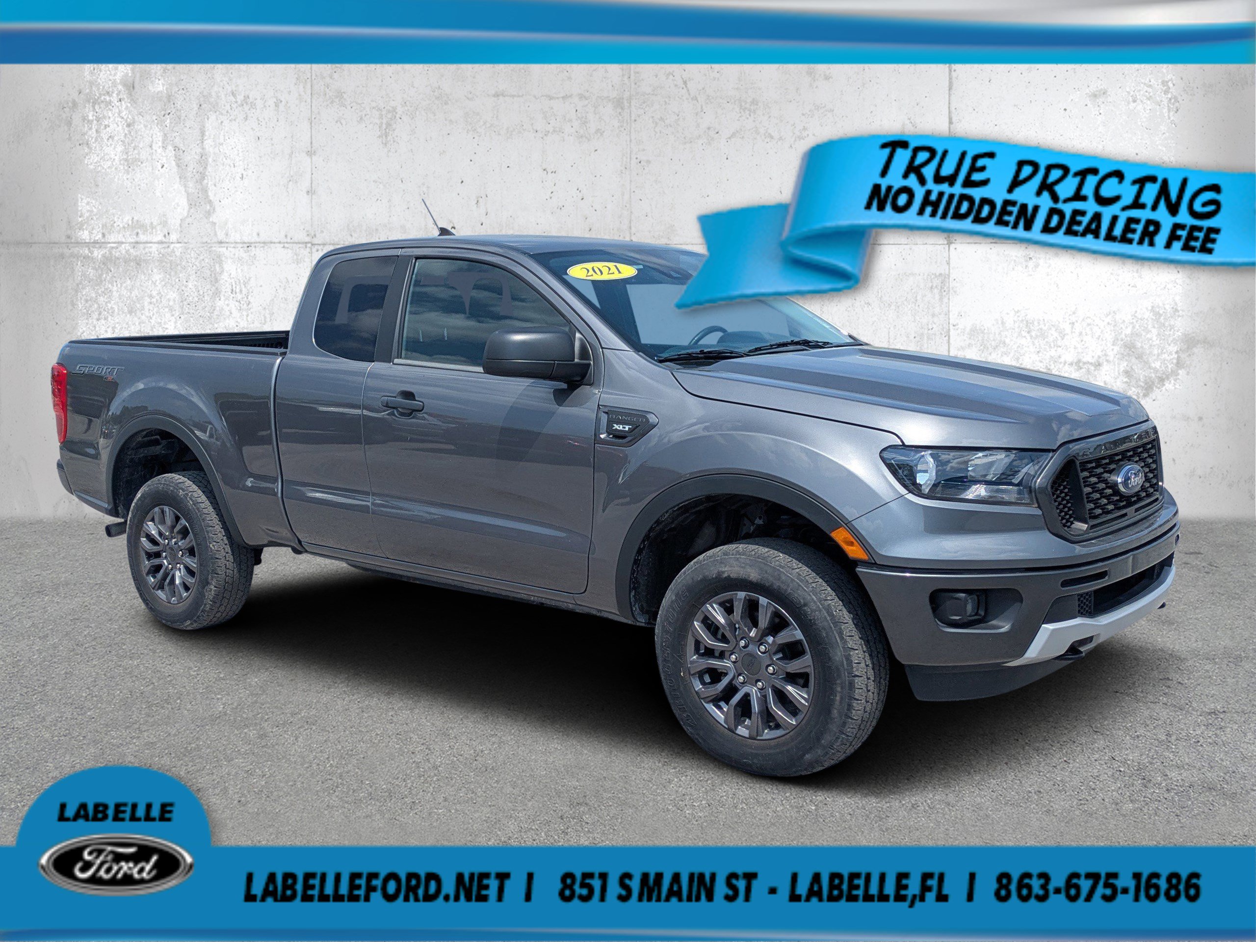 Certified 2021 Ford Ranger XLT w/ Equipment Group 302A High AWD/4WD image 1