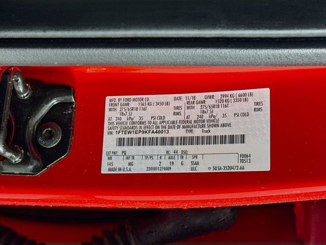 Certified 2019 Ford F150 XLT w/ Equipment Group 302A Luxury image 31