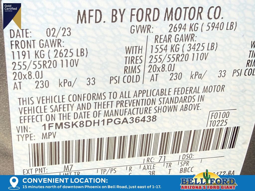 Certified 2023 Ford Explorer XLT w/ Equipment Group 202A AWD/4WD image 33