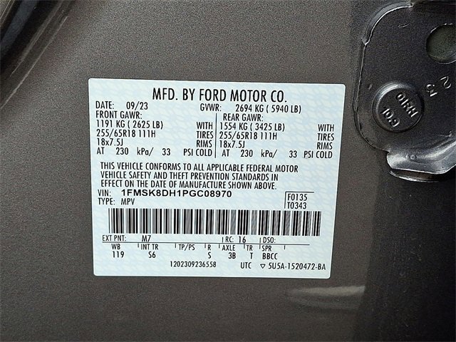 Certified 2023 Ford Explorer XLT w/ Equipment Group 202A image 27