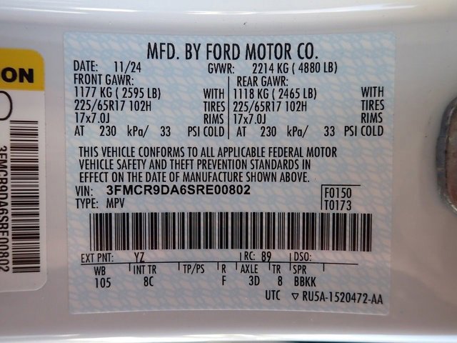 Certified 2025 Ford Bronco Sport Badlands w/ Badlands Tech Package image 23