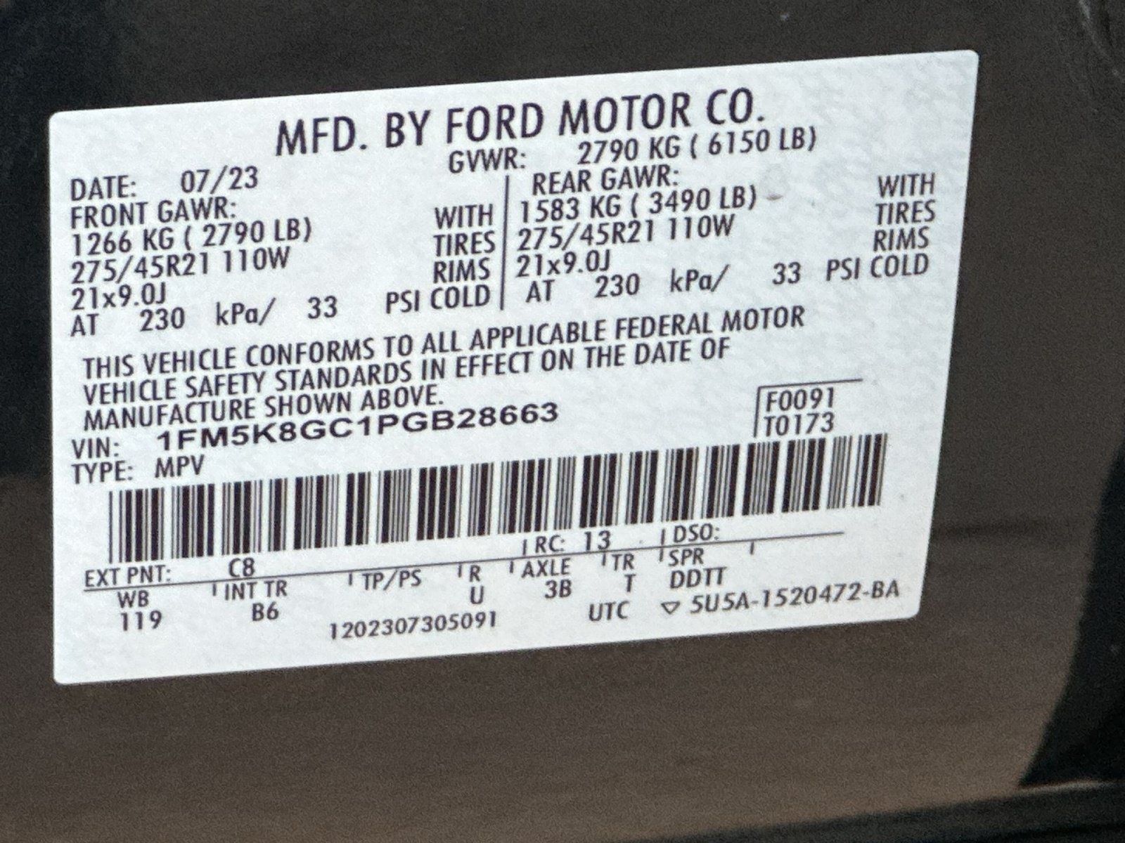 Certified 2023 Ford Explorer ST w/ Equipment Group 401A AWD/4WD image 38