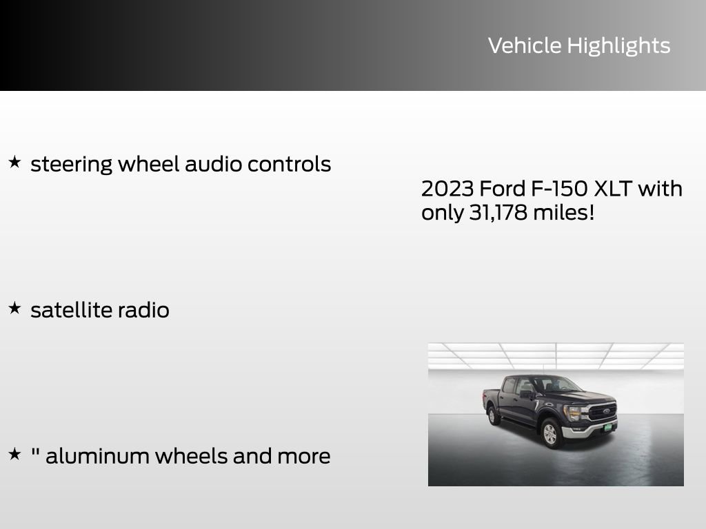 Certified 2023 Ford F150 XLT w/ Equipment Group 301A Mid image 12