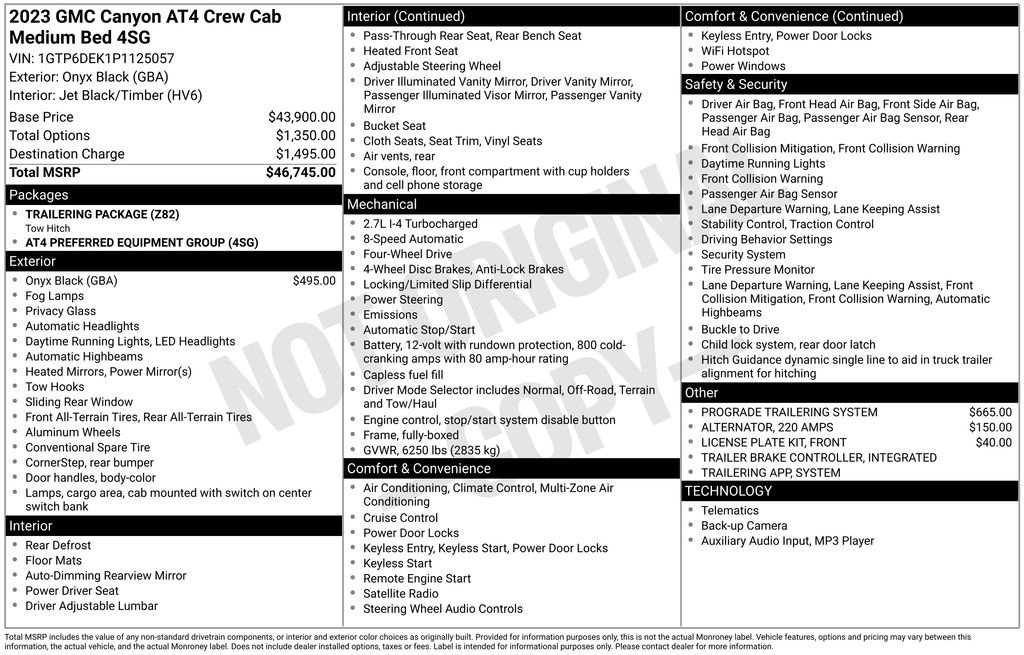 Used 2023 GMC Canyon AT4 image 3