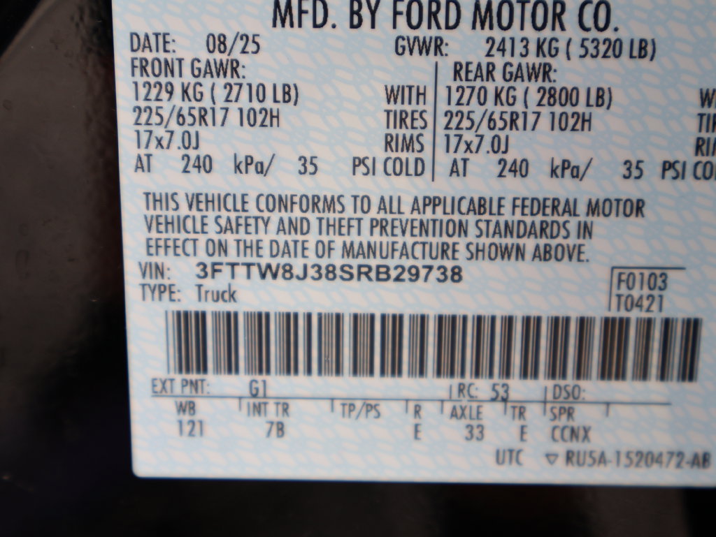 Certified 2025 Ford Maverick XLT w/ Equipment Group 301A AWD/4WD image 42