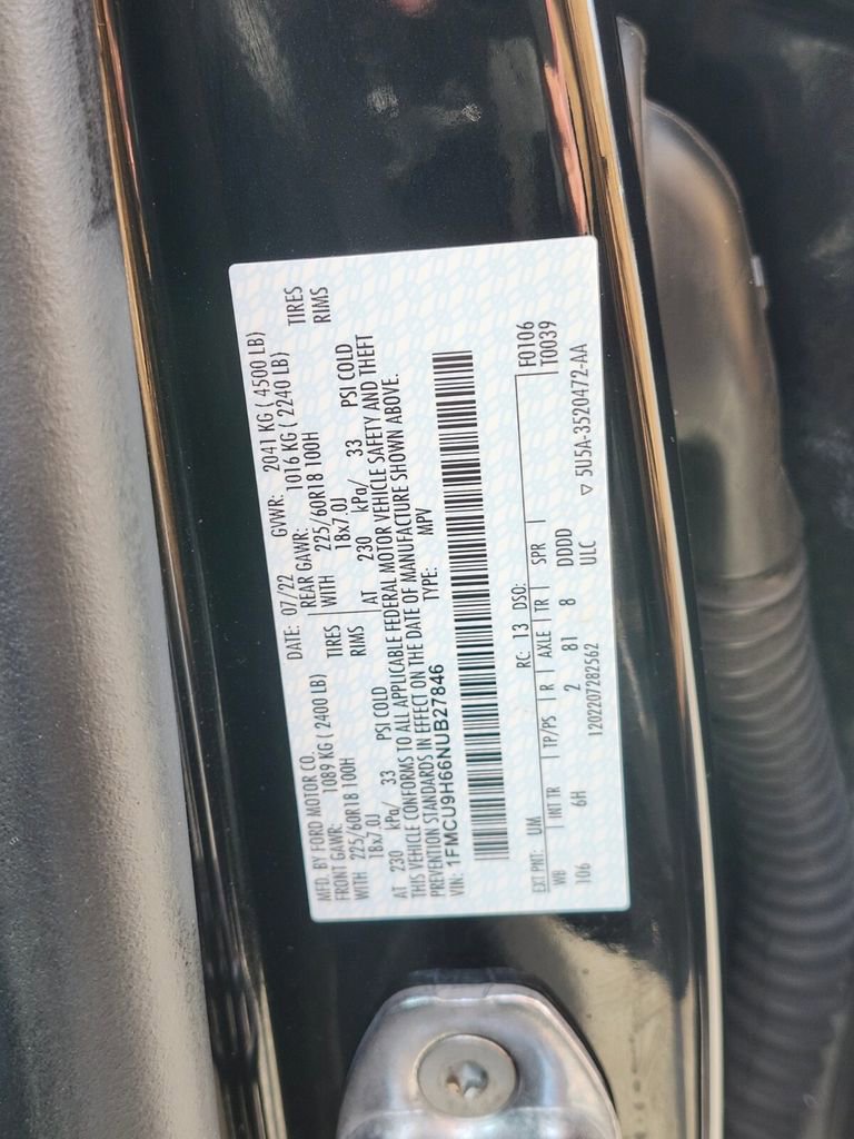 Certified 2022 Ford Escape SEL w/ Technology Package image 36