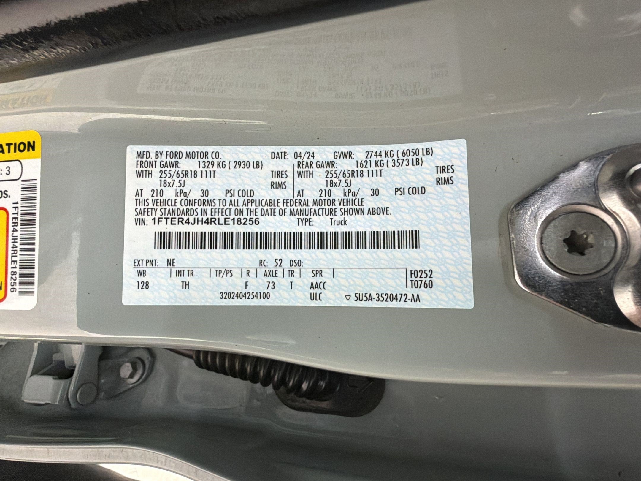 Certified 2024 Ford Ranger Lariat RWD image 25
