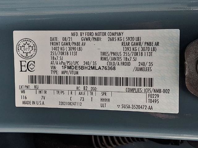 Certified 2021 Ford Bronco Outer Banks image 28