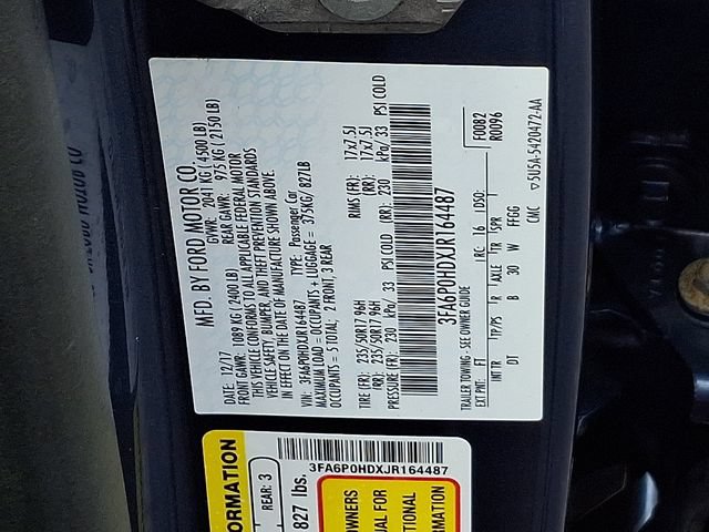 Certified 2018 Ford Fusion SE w/ Fusion SE Technology Package FWD image 31