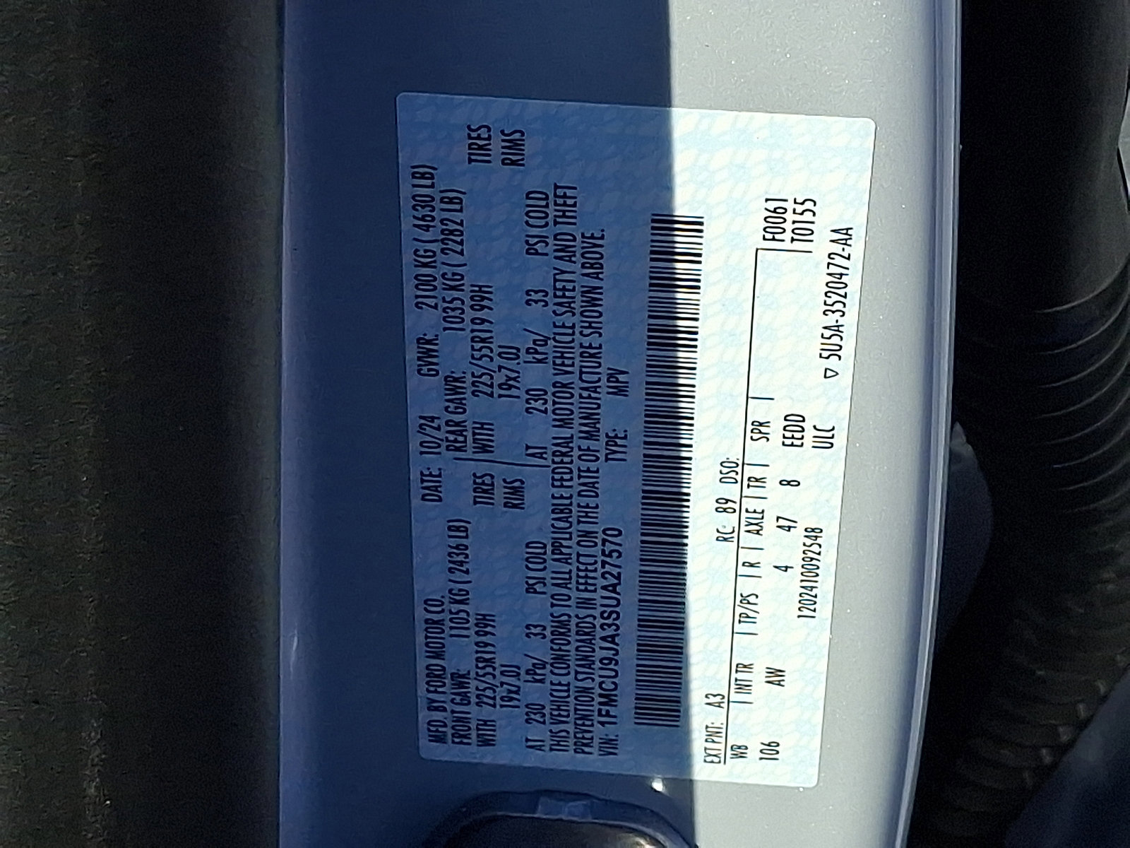 Certified 2025 Ford Escape Platinum w/ Premium Technology Package image 28