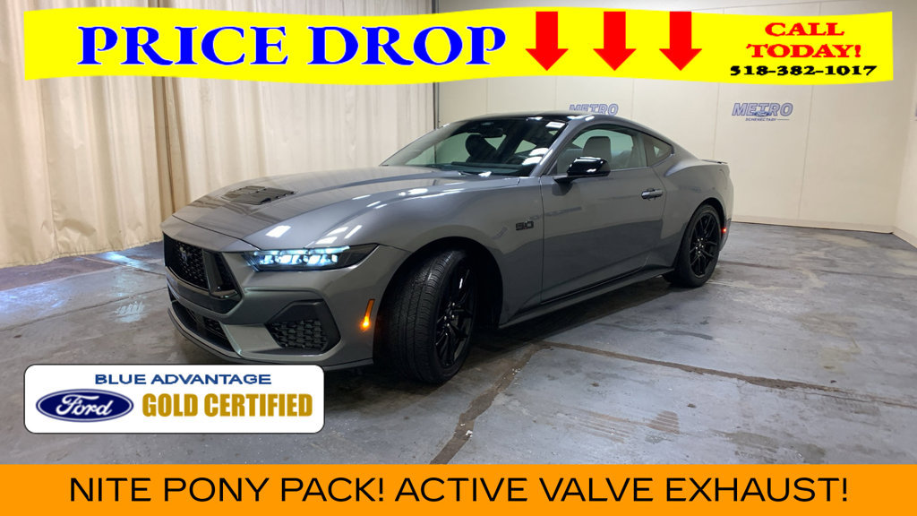 Certified 2025 Ford Mustang GT Premium w/ Mustang Nite Pony Package RWD image 36