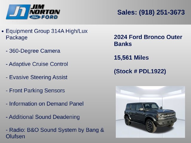 Certified 2024 Ford Bronco Outer Banks AWD/4WD image 11