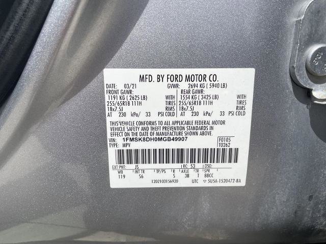 Certified 2021 Ford Explorer XLT w/ Equipment Group 202A AWD/4WD image 33