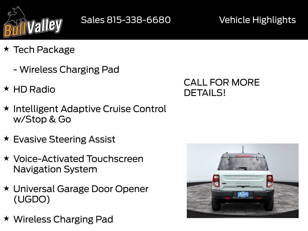 Certified 2024 Ford Bronco Sport Outer Banks w/ Tech Package AWD/4WD image 10