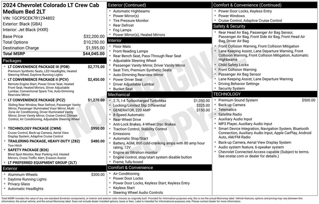Used 2024 Chevrolet Colorado LT w/ LT Convenience Package III RWD image 28
