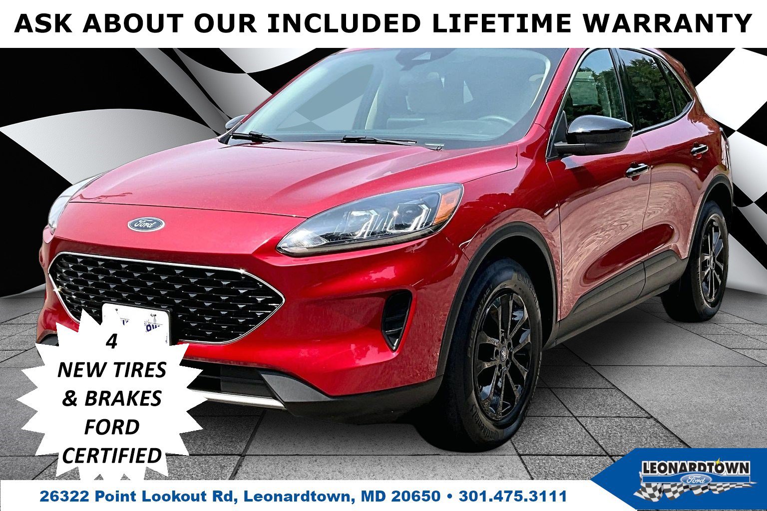 Certified 2020 Ford Escape SE
