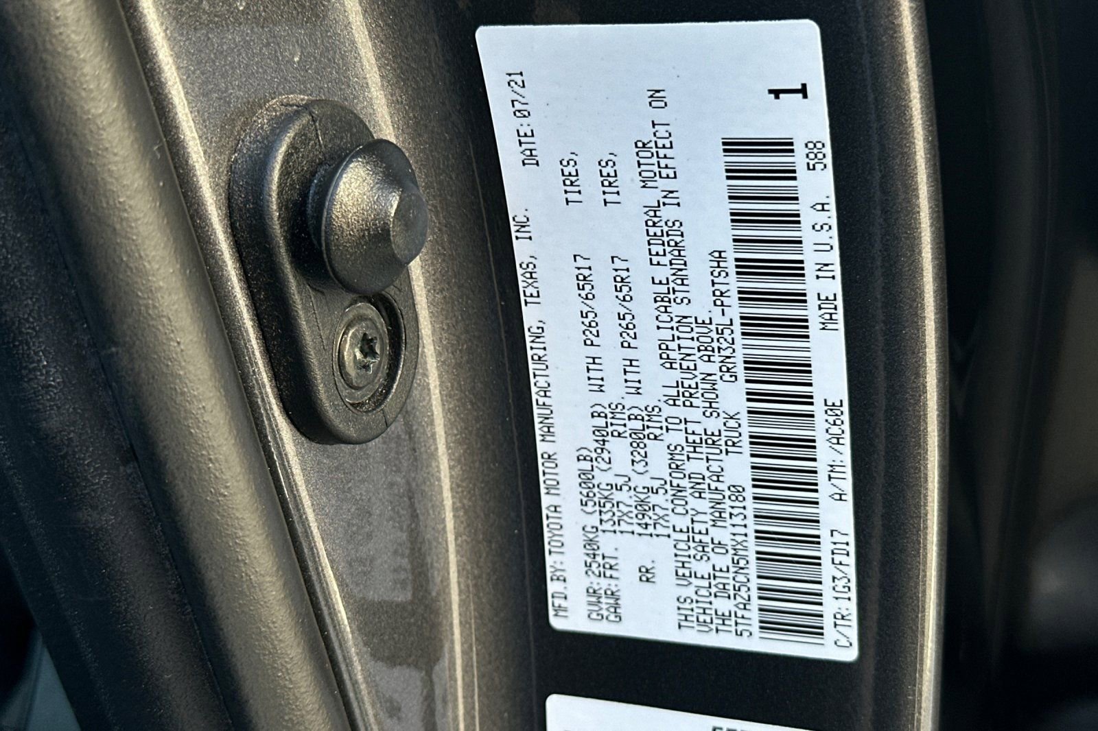 Used 2021 Toyota Tacoma TRD Sport w/ Technology Package RWD image 27