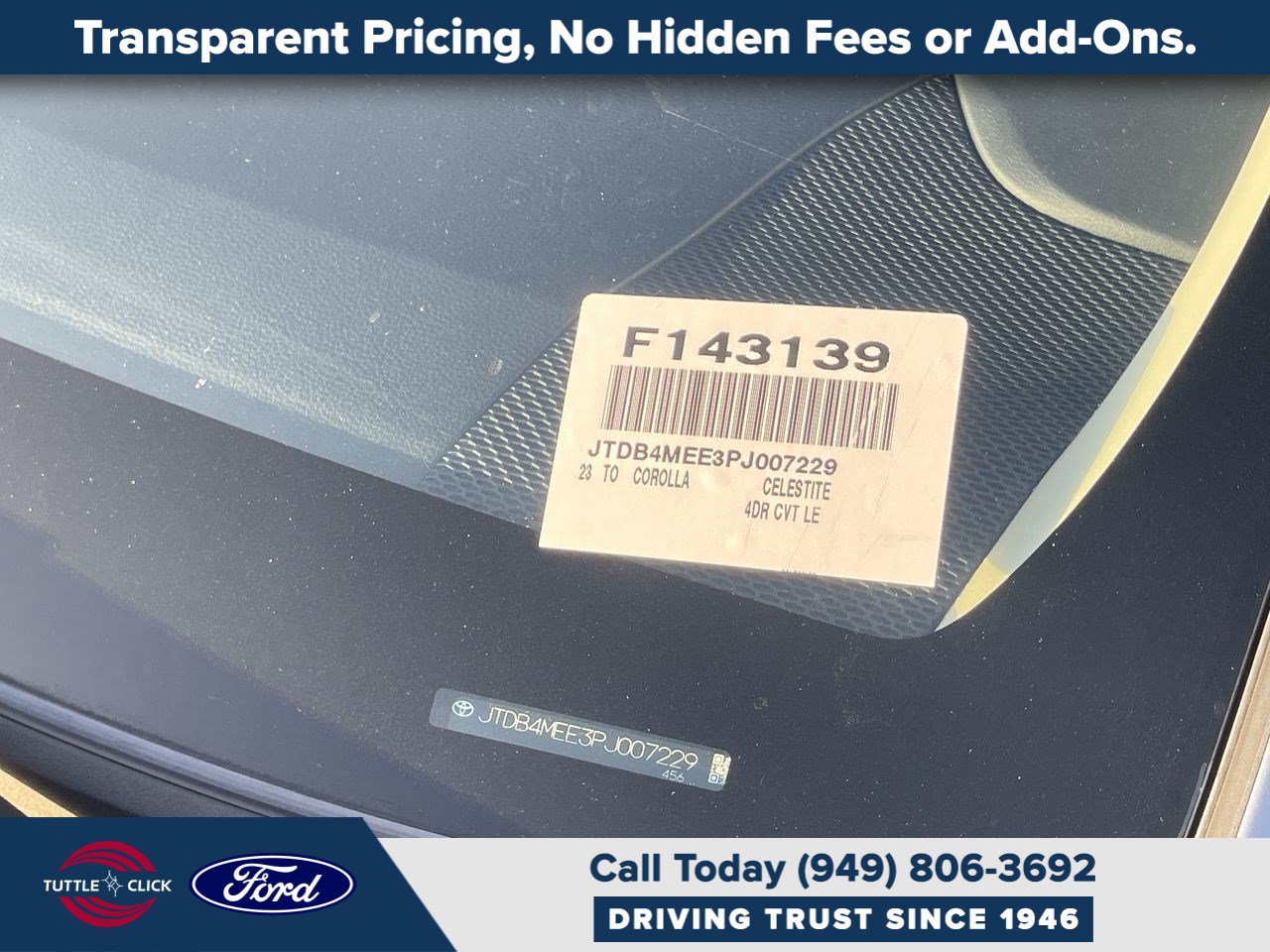 Used 2023 Toyota Corolla LE w/ Carpet Mat Package (TMS) FWD image 42