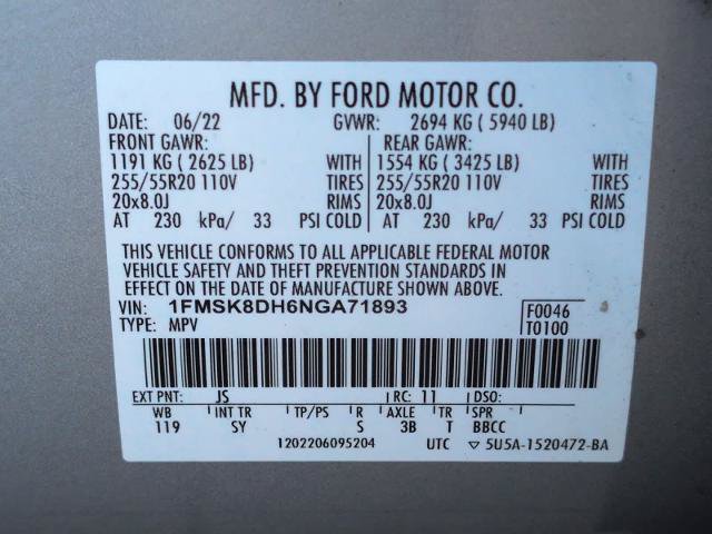 Certified 2022 Ford Explorer XLT w/ Equipment Group 202A AWD/4WD image 28