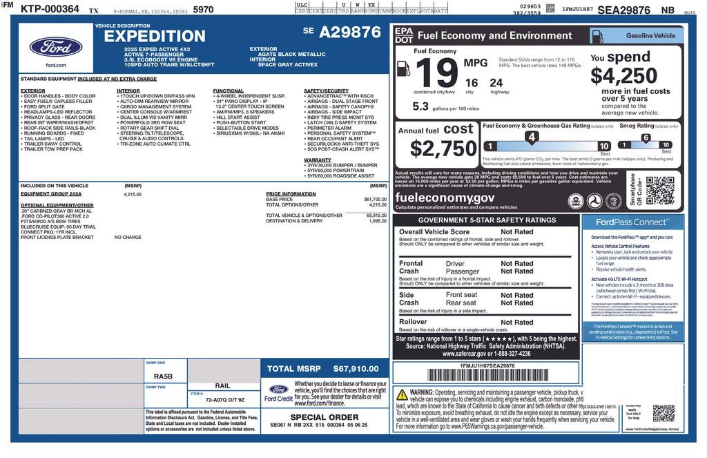 Certified 2025 Ford Expedition Active RWD image 5