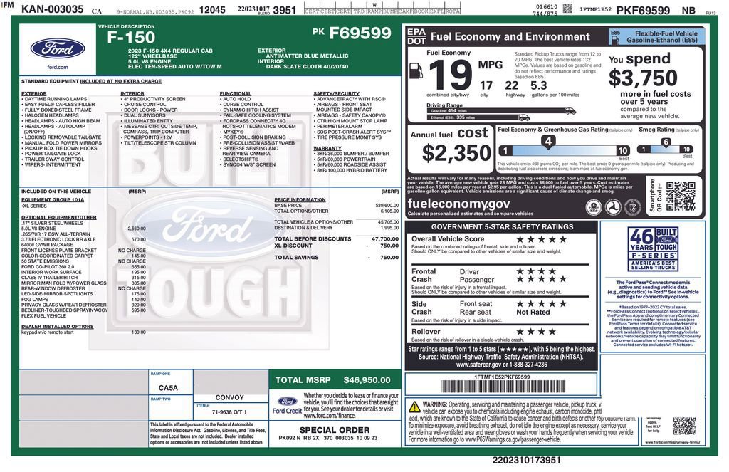 Certified 2023 Ford F150 XL image 6