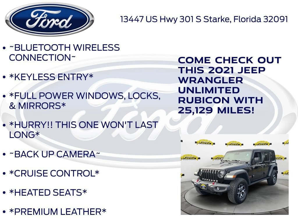 Used 2021 Jeep Wrangler Unlimited Rubicon AWD/4WD image 12