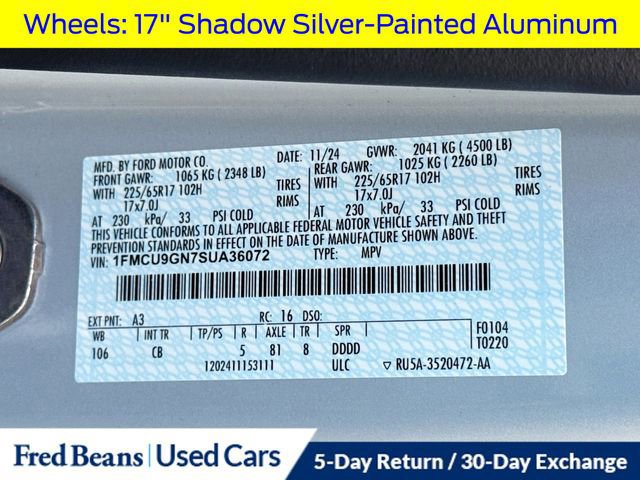 Certified 2025 Ford Escape Active w/ Tech Pack #1 image 38