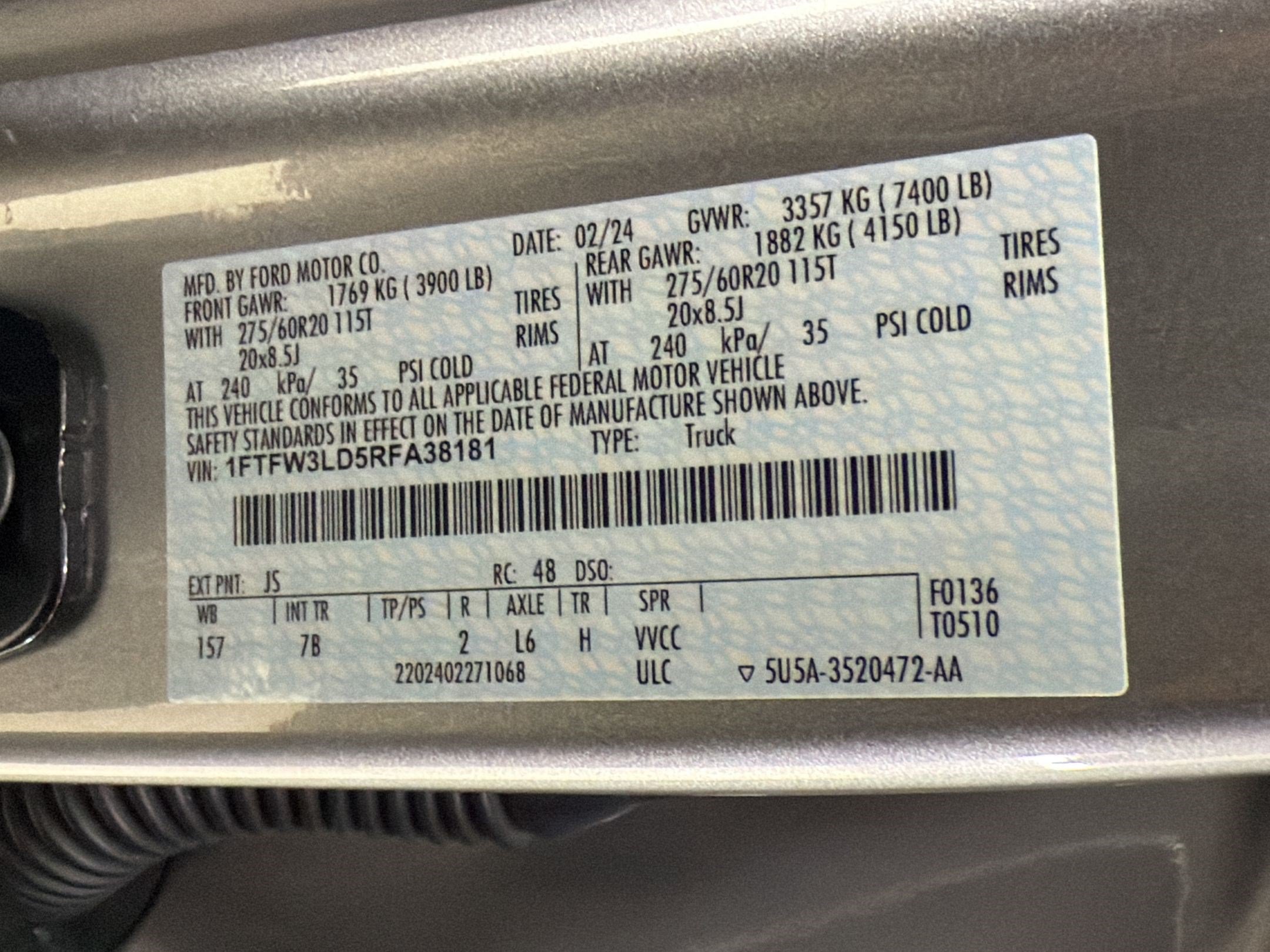 Certified 2024 Ford F150 XLT w/ Equipment Group 302A MID AWD/4WD image 25