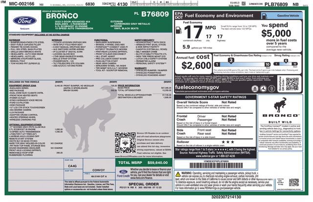 Certified 2023 Ford Bronco Badlands AWD/4WD image 5
