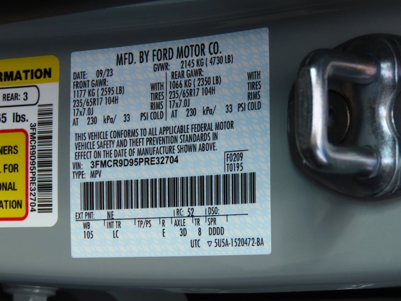 Certified 2023 Ford Bronco Sport Badlands image 32