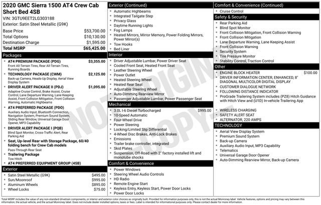 Used 2020 GMC Sierra 1500 AT4 w/ AT4 Premium Package AWD/4WD image 5