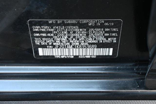 Used 2019 Subaru Crosstrek 2.0i Limited w/ Moonroof Package image 36