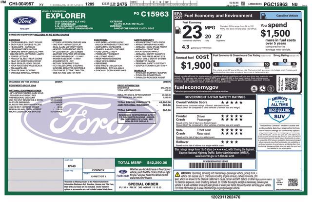 Certified 2023 Ford Explorer XLT w/ Class IV Trailer Tow Package AWD/4WD image 4