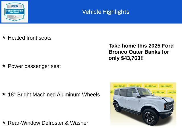 Certified 2025 Ford Bronco Outer Banks image 19