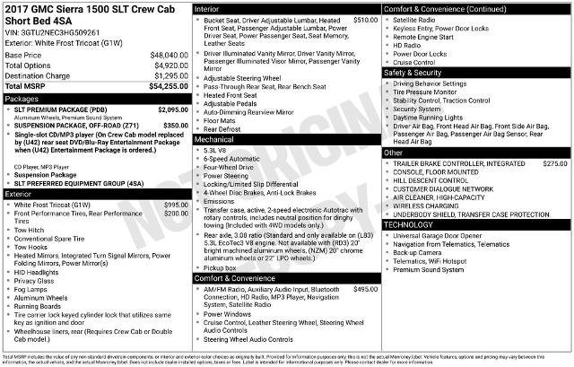 Used 2017 GMC Sierra 1500 SLT w/ SLT Premium Package image 12