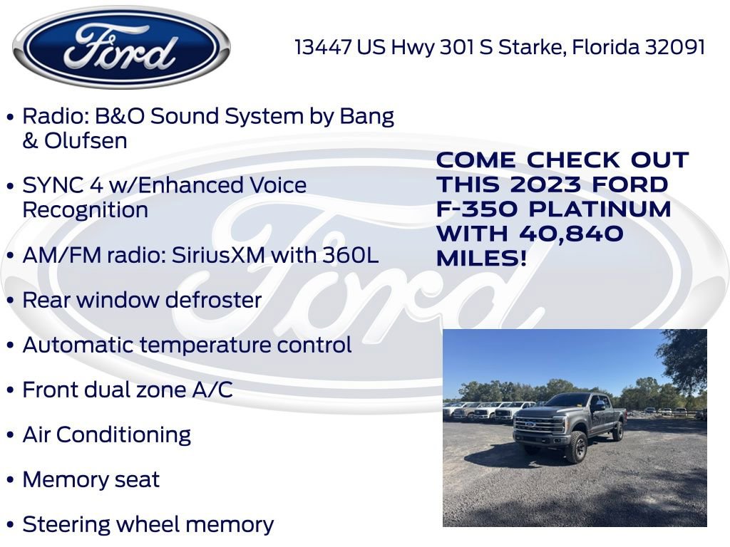 Certified 2023 Ford F350 Platinum w/ Tremor Off-Road Package image 21