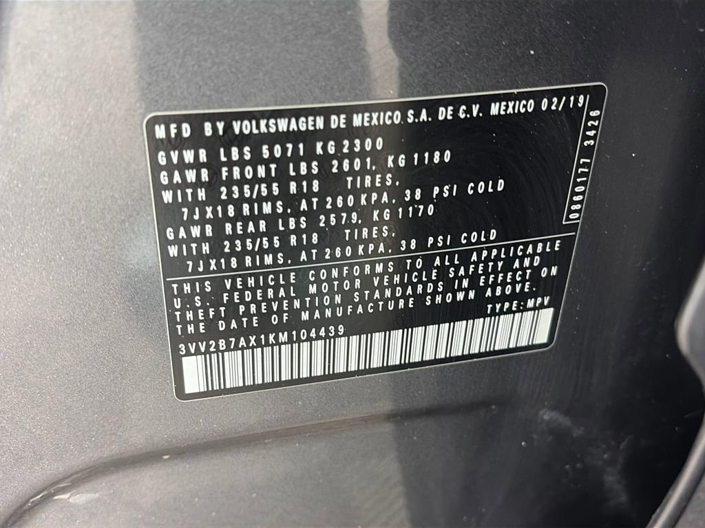 Used 2019 Volkswagen Tiguan SEL AWD/4WD image 9