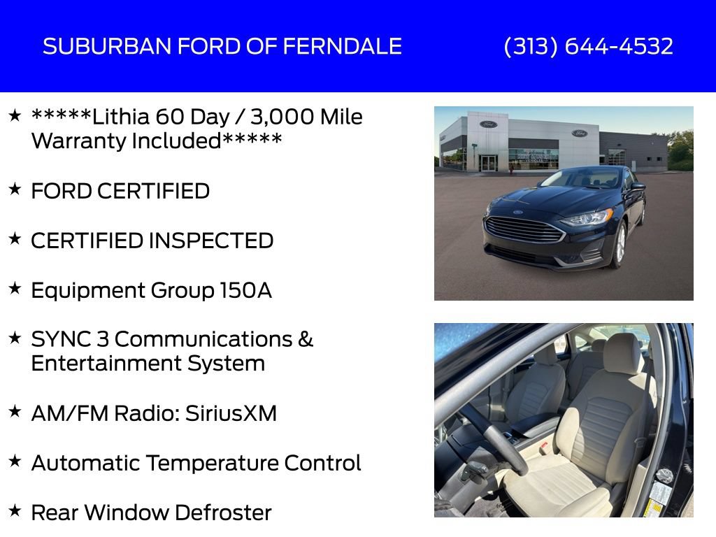 Certified 2020 Ford Fusion SE FWD image 4