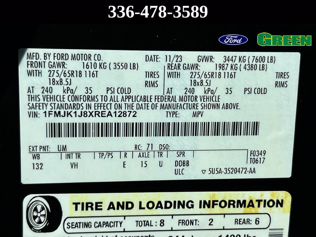 Certified 2024 Ford Expedition Max XLT AWD/4WD image 31