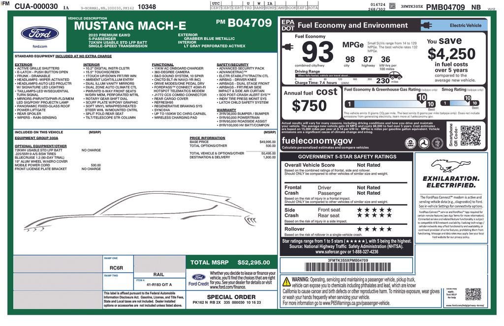 Certified 2023 Ford Mustang Mach-E Premium AWD/4WD image 35
