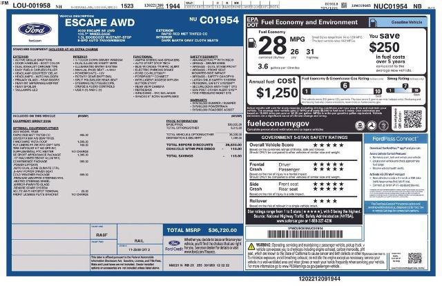 Certified 2022 Ford Escape SE w/ SE Sport Appearance Package image 31