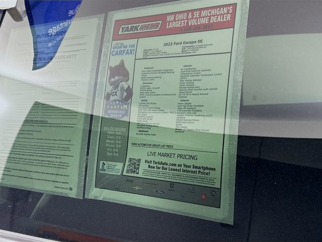 Certified 2022 Ford Escape SE w/ Convenience Package image 14
