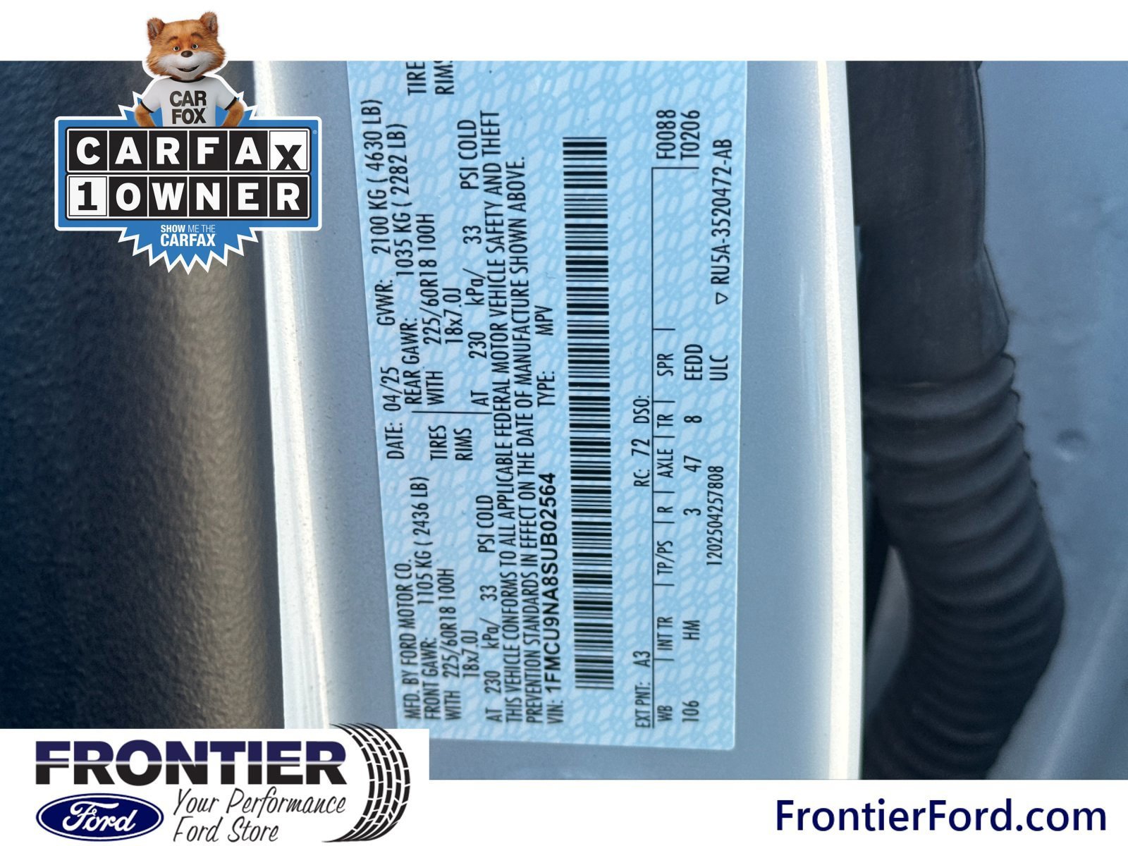 Certified 2025 Ford Escape ST-Line Select AWD/4WD image 29