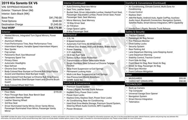 Used 2019 Kia Sorento SX image 38