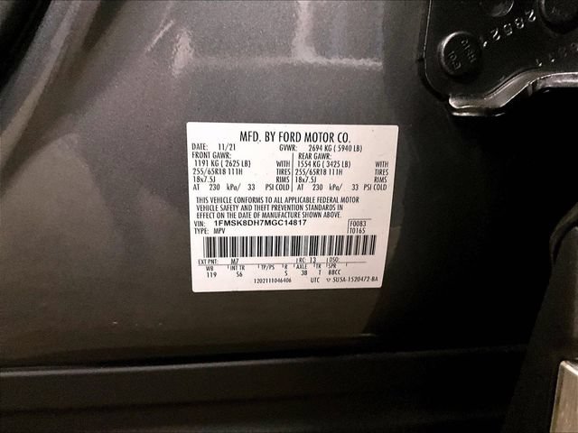 Certified 2021 Ford Explorer XLT w/ Equipment Group 202A AWD/4WD image 33