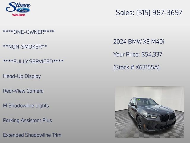 Used 2024 BMW X3 M40i w/ Premium Package AWD/4WD image 22
