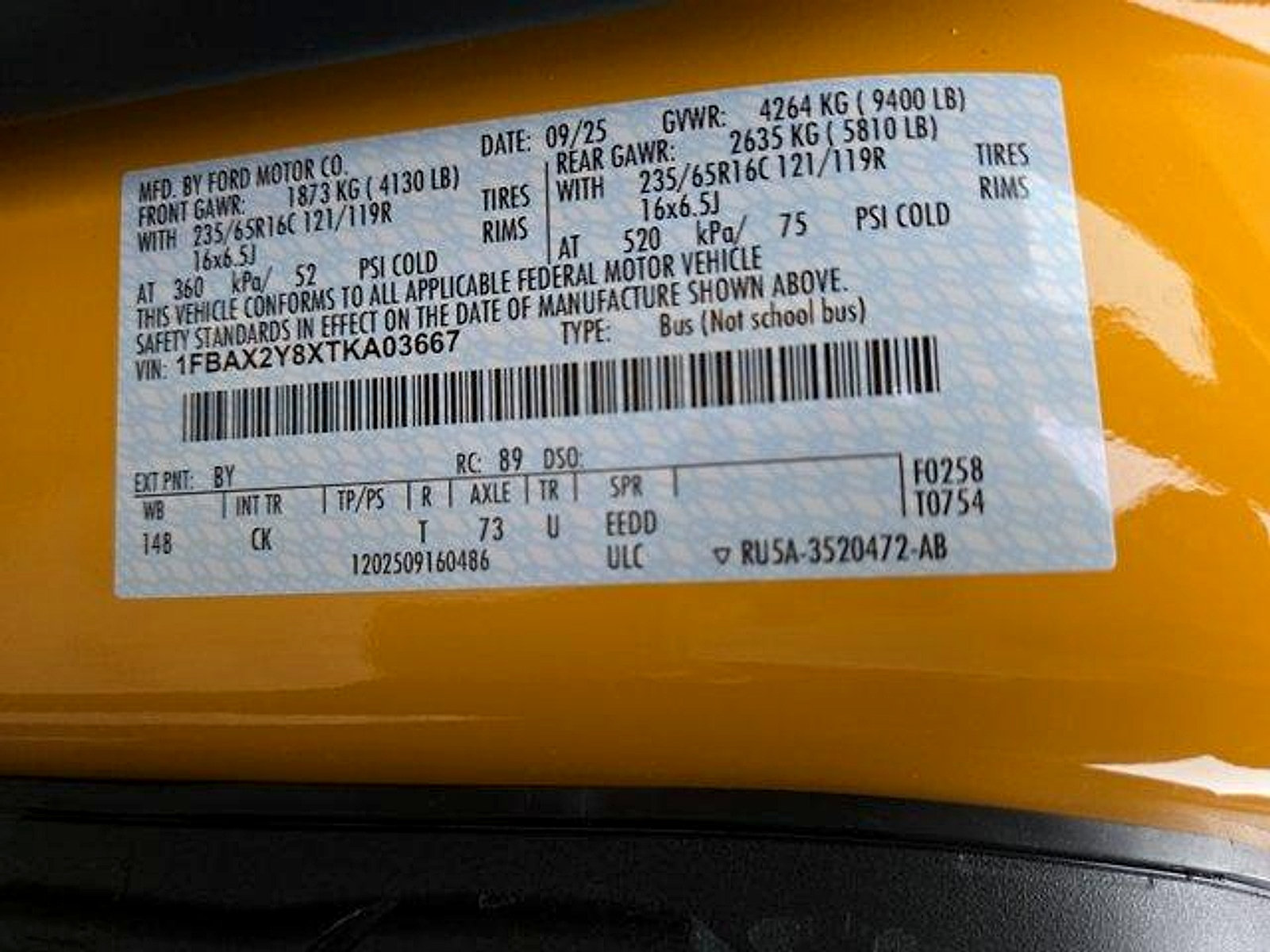 Certified 2026 Ford Transit 350 XLT RWD image 27