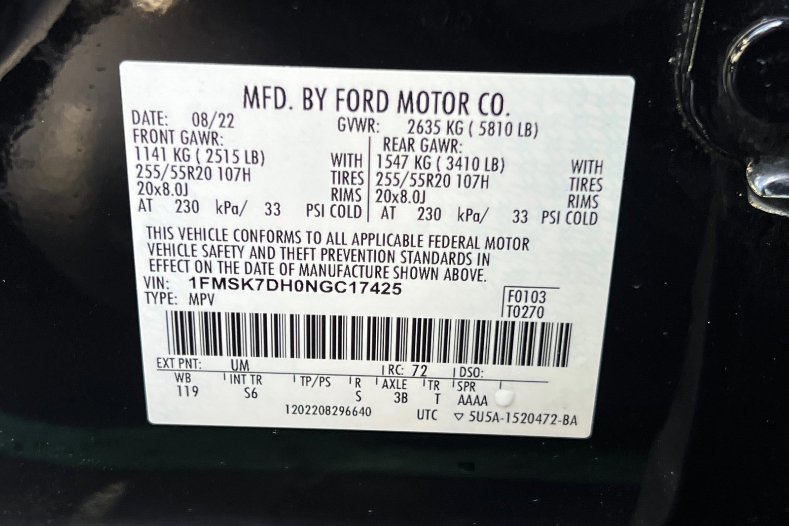 Certified 2022 Ford Explorer XLT w/ Equipment Group 202A image 56