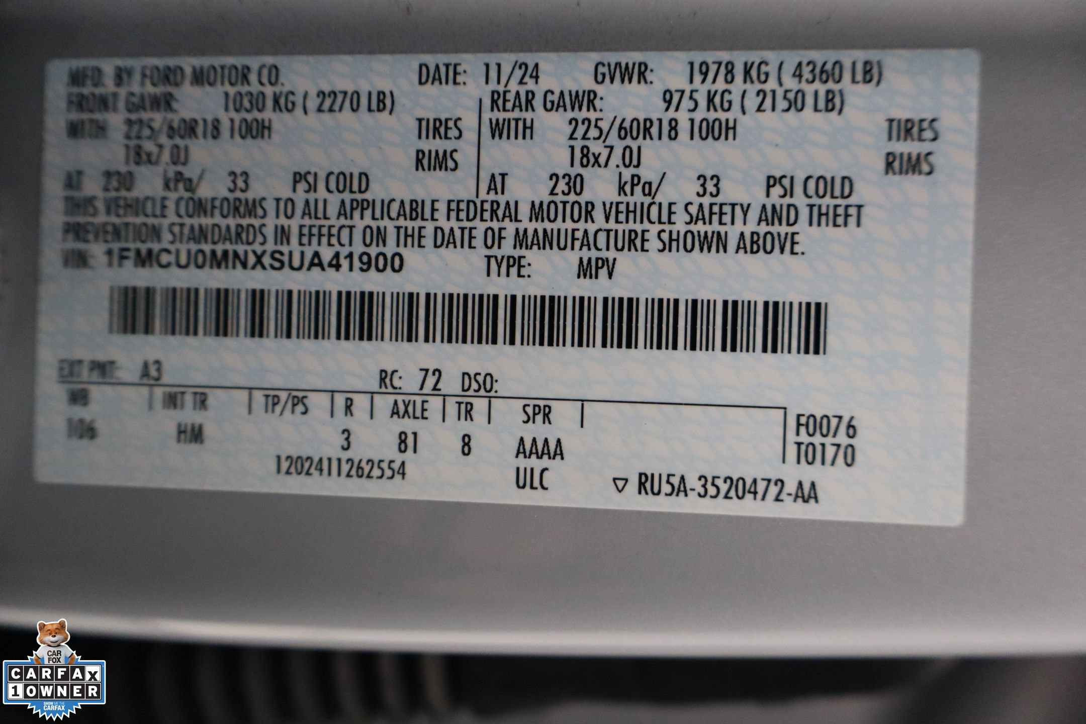 Certified 2025 Ford Escape ST-Line FWD image 29